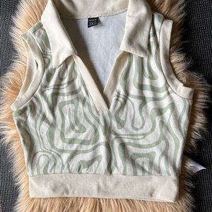 Allover Print Tank Crop Top